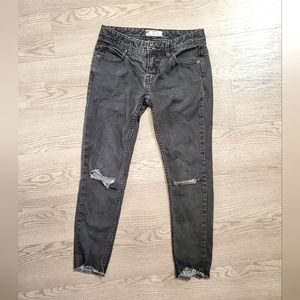 distressed jeans black